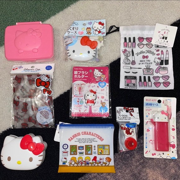 Hello Kitty Accessories - 🎀 9pc Sanrio Hello Kitty Travel Accessories Bundle (HK1)